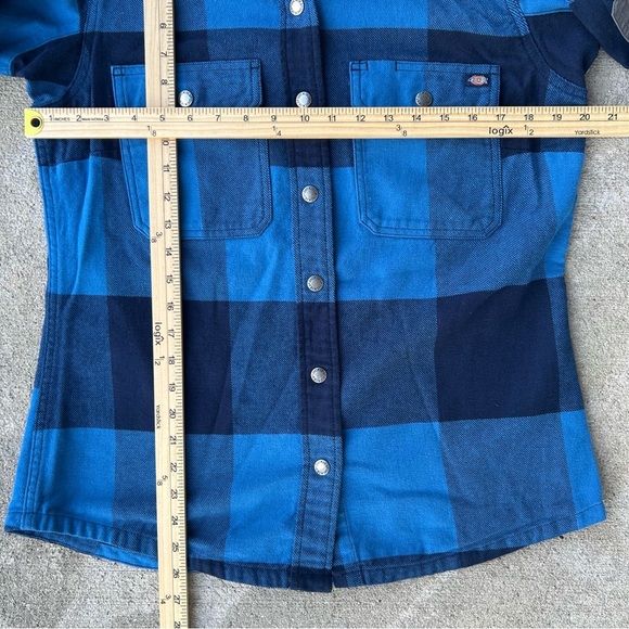 Dickies Unisex Blue Plaid Shirt - Picture 7 of 7